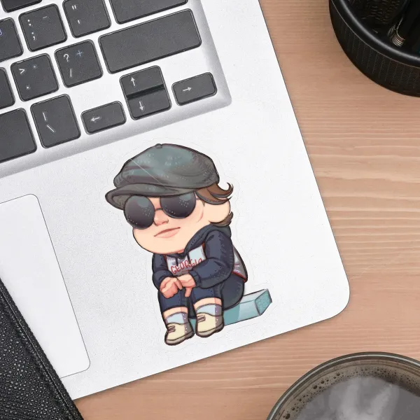 Keglin Clear PET Vinyl Die Cut Stickers