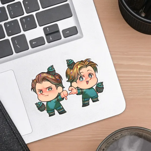 Cupcake EXP Clear PET Vinyl Die Cut Stickers