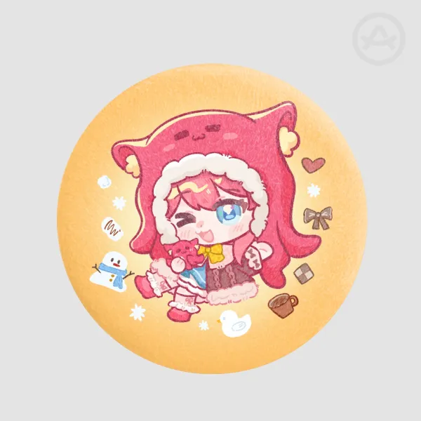 Winter Woomie 58mm Plush Badges