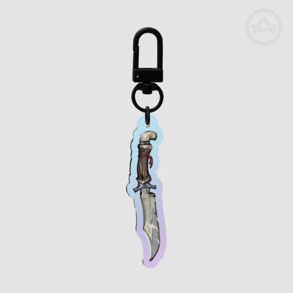 knife keychain holo