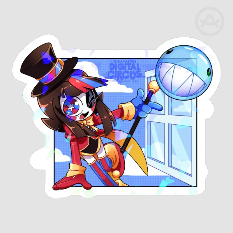 Sticker Pomni And Bubble [TADC RC] by Scar Blue - ACGGOODS