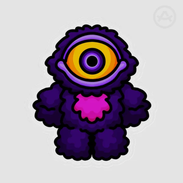 Blinky Acrylic Pin