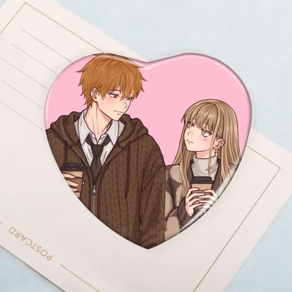 Minato x Koyuki Heart Shape Badge - button pin