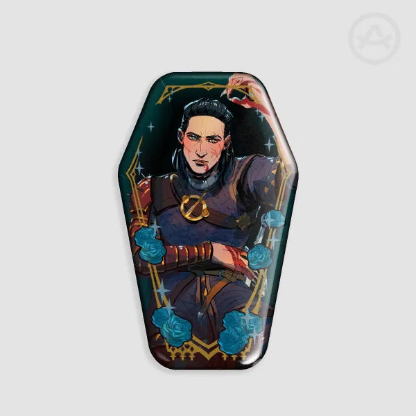 Coen - Coffin Shape Holographic Pin