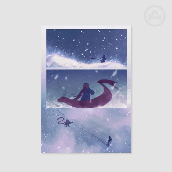 Snowstorm - Vitriolic_Red A5 poster