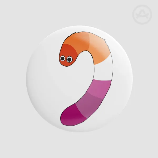 Brushbuddy Pride Lesbian Round Badges (Button Pins)