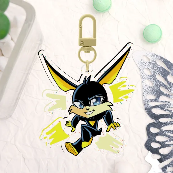 Ace Bunny Acrylic Keychain