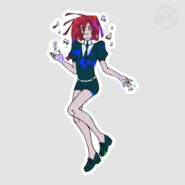 cinnabar - die cut sticker
