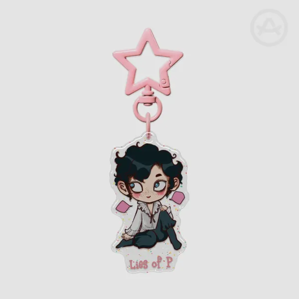 Lies of P Glitter Acrylic Keychain