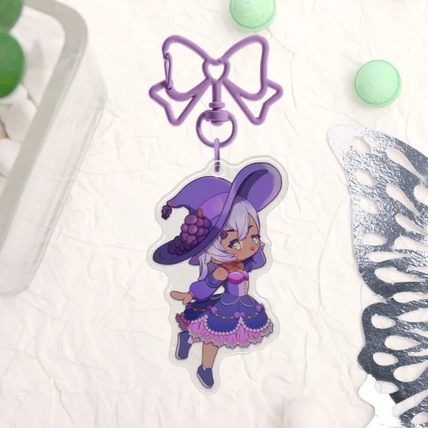 Grape Witch (2026) - Epoxy Clear Acrylic Keychains