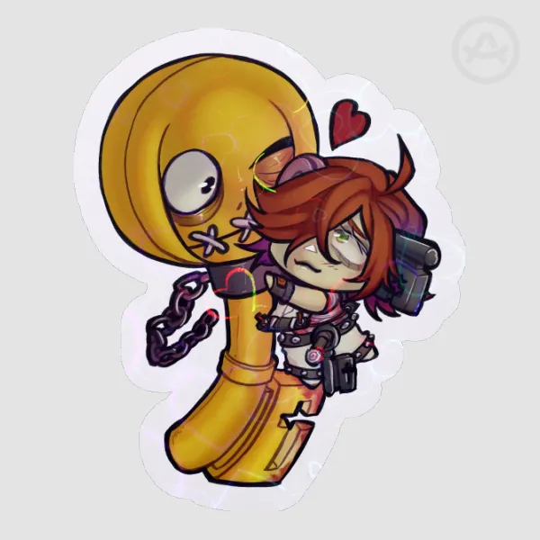 [Guilty Gear Accent Core +R] A.B.A & Paracelsus Die Cut Sticker