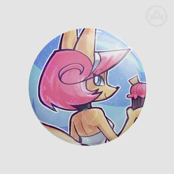 Miss Melody Blue button pin [Forgotten Promises]