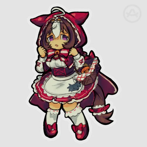 Meisho Doto Umamusume Red Riding Hood Sticker