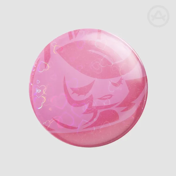 Miss Melody pink button pin [Forgotten Promises]