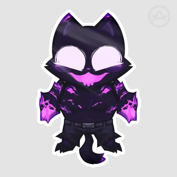 Phantom Meowscles Fortnite Die Cut Stickers