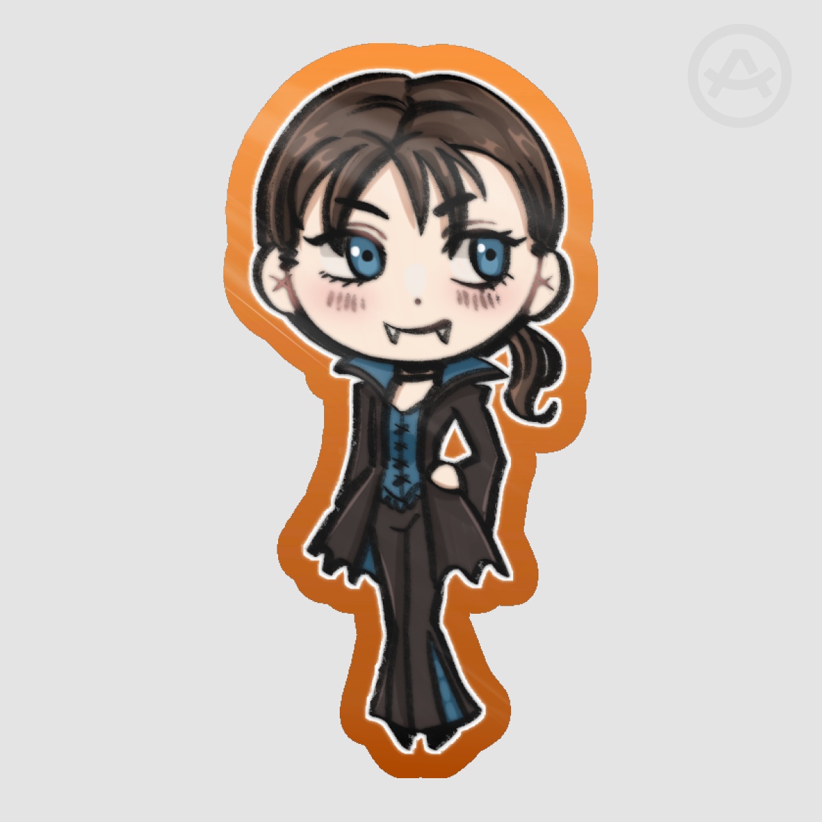 Jill Valentine Vampire Halloween Sticker