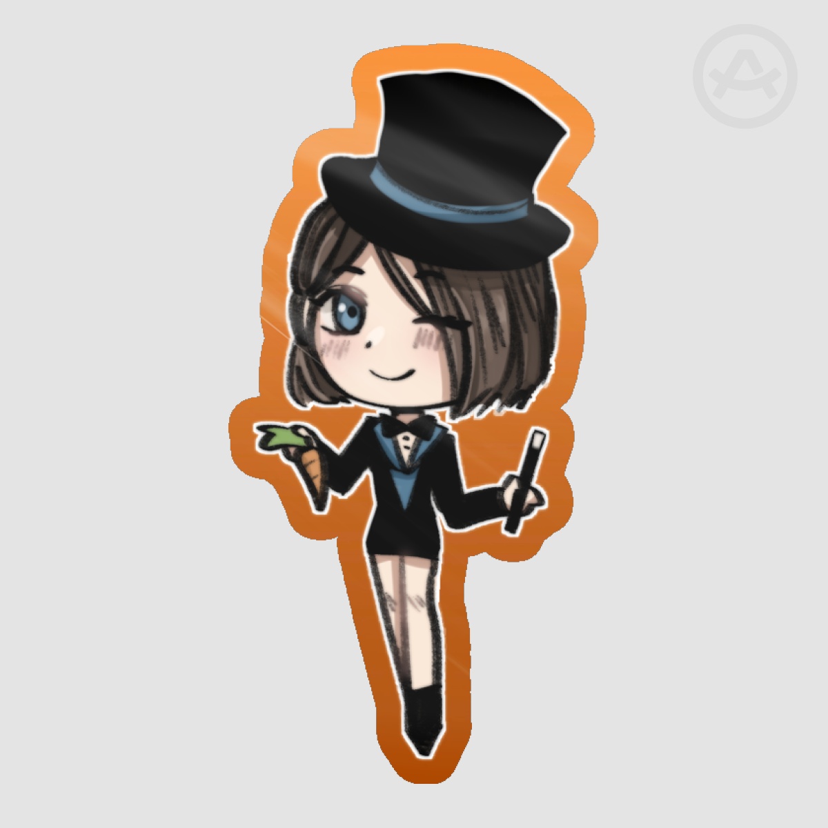 Jill Valentine Magician Halloween Sticker