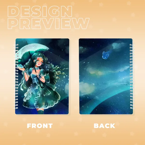 Galaxy Rain Sticker Notebook