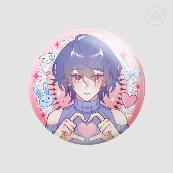 OC | Ren Mizuno Round Badges (Button Pins)