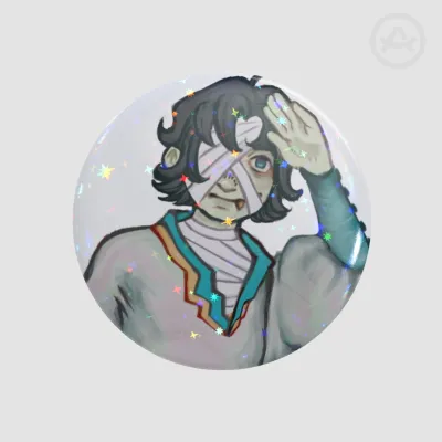 Blue button