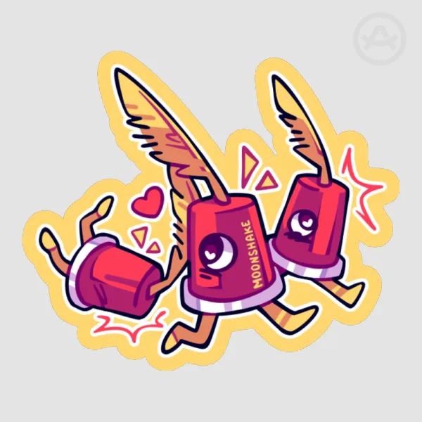 Cuptains | Colored Edge Sticker