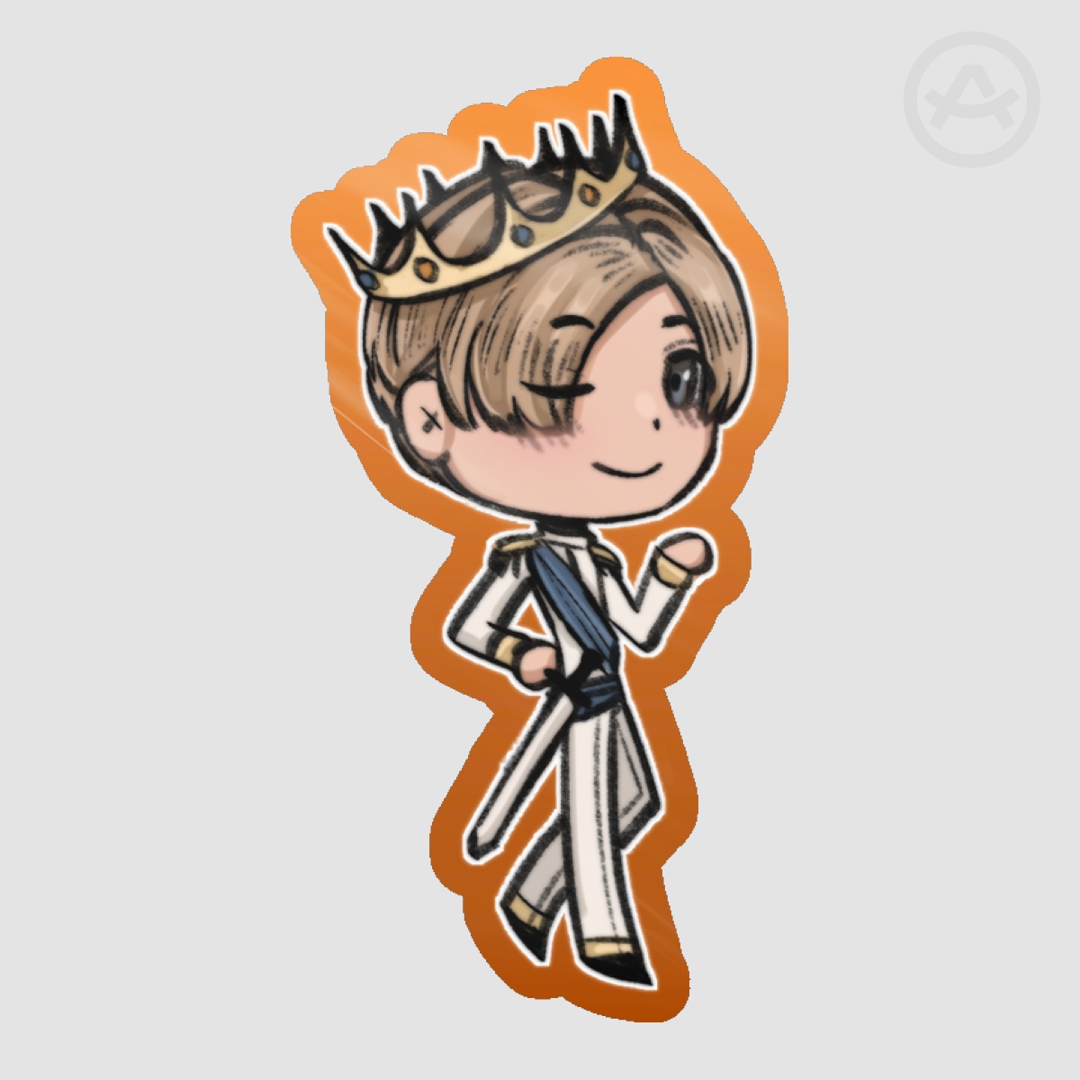 Leon Kennedy Prince Halloween Sticker