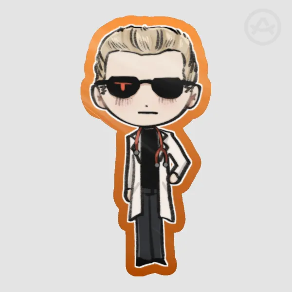 Albert Wesker Doctor Halloween Sticker