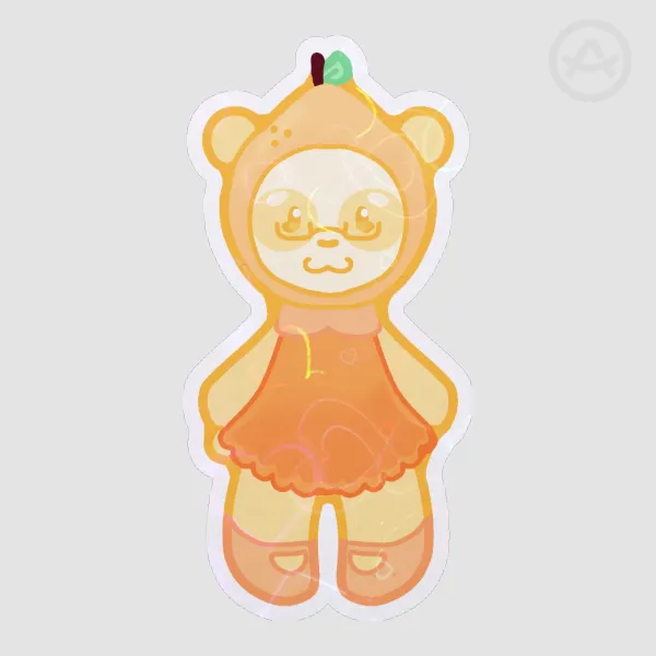 All dolled up Yuzu sticker