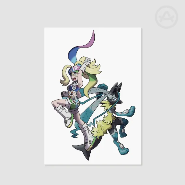 Korrina and Mega Lucario Z
