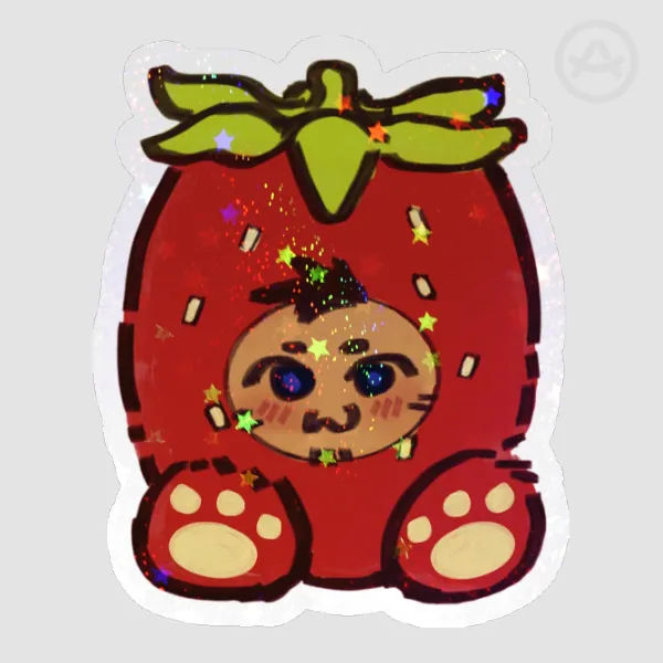 Strawberry Soap Sticker
