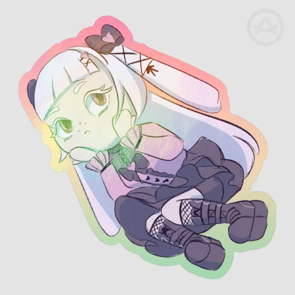 Minty Holographic Sticker