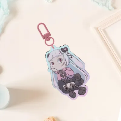Minty Rainbow Acrylic Keychain