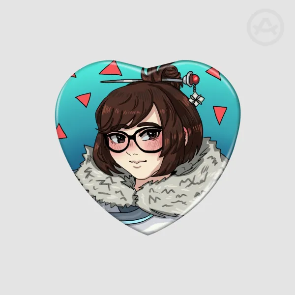Mei (Overwatch) Heart-Shaped Badge!