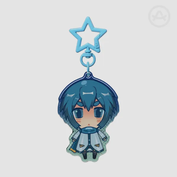 Kaito Epoxy Glitter Acrylic Keychain