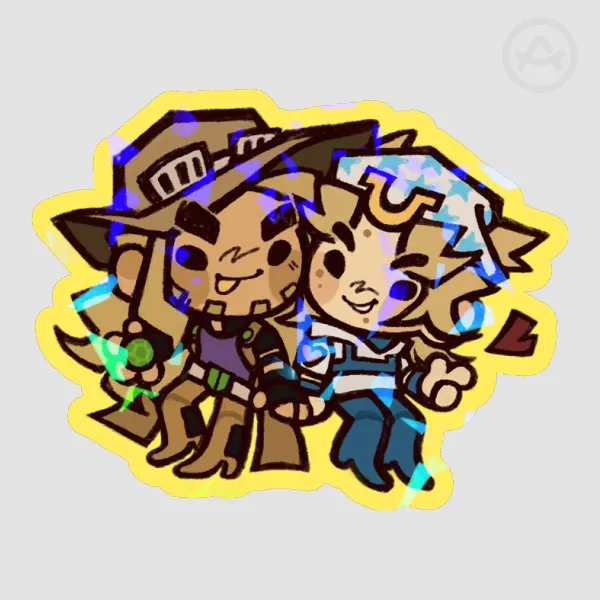 Gyjo Colored Edge Die Cut Sticker