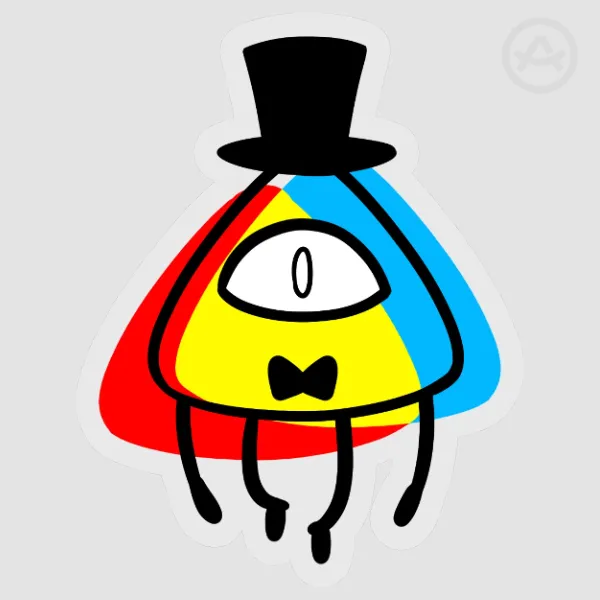 Bill Cipher Clear Sticker