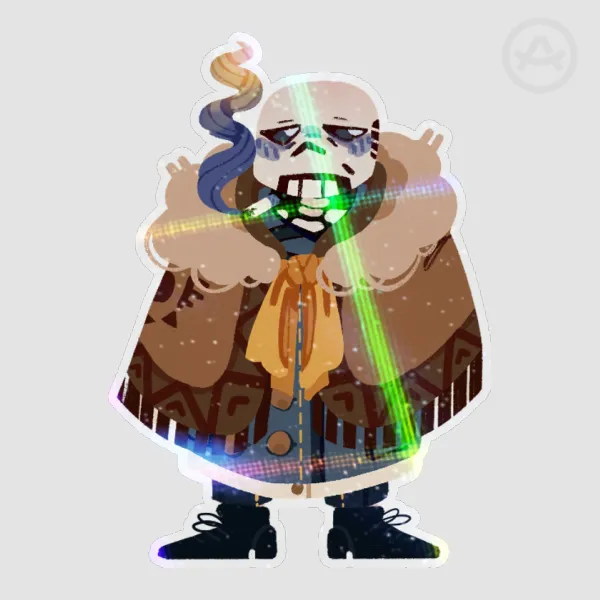 Origami/Papers! Sans Holographic Sticker - UTMV OC