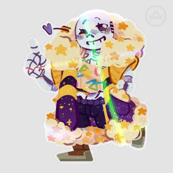 Wishes/OL! Sans Holographic Sticker - UTMV OC