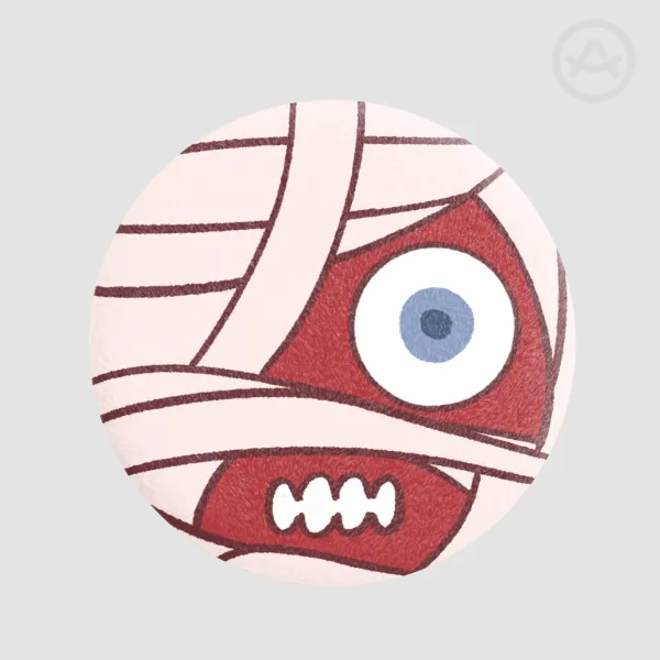 Mouthwashing Burnt Curly Plush Badge