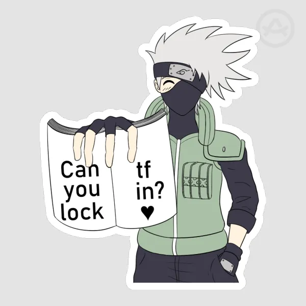 Kakashi Lock In! Die Cut Stickers