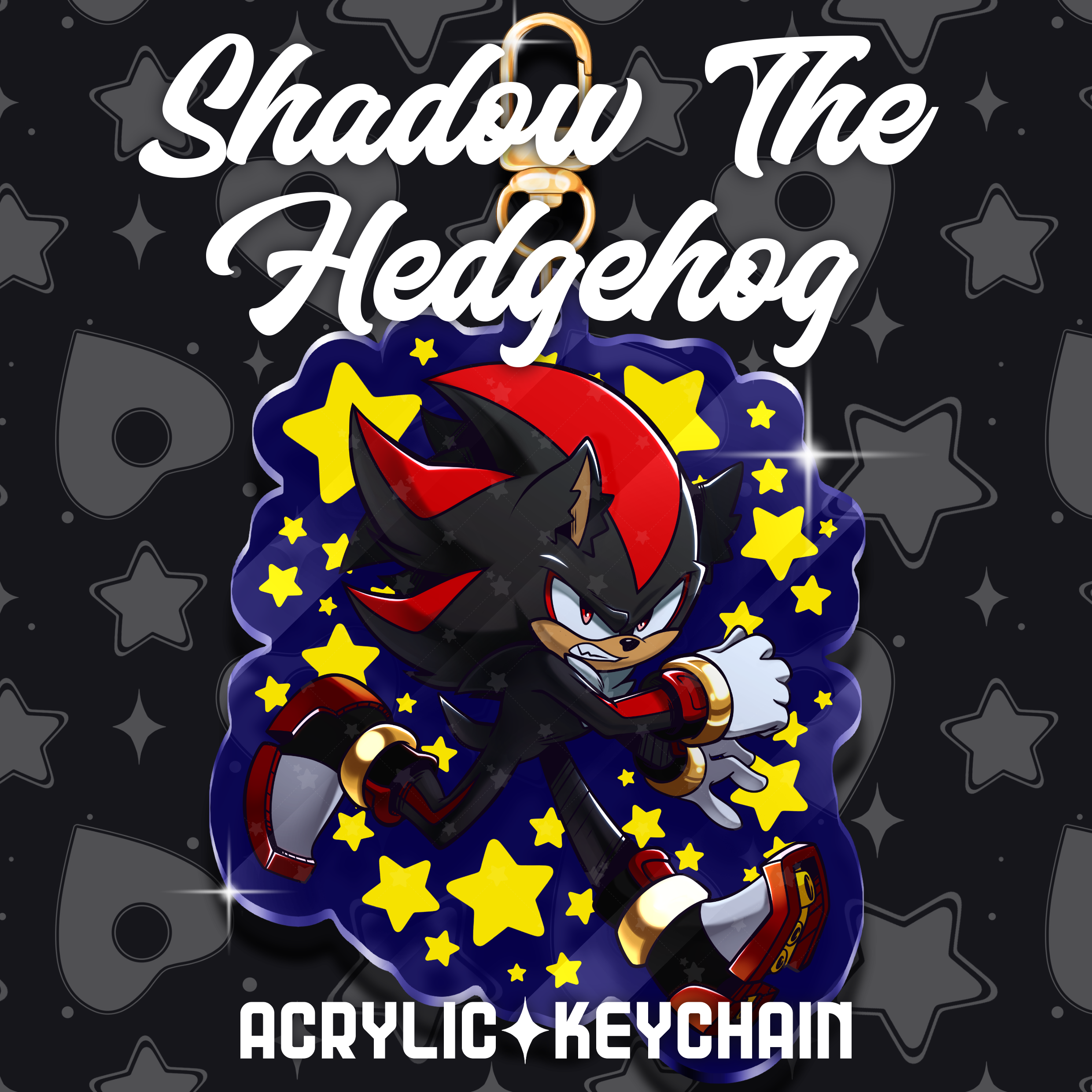 Shadow the Hedgehog Acrylic Keychain