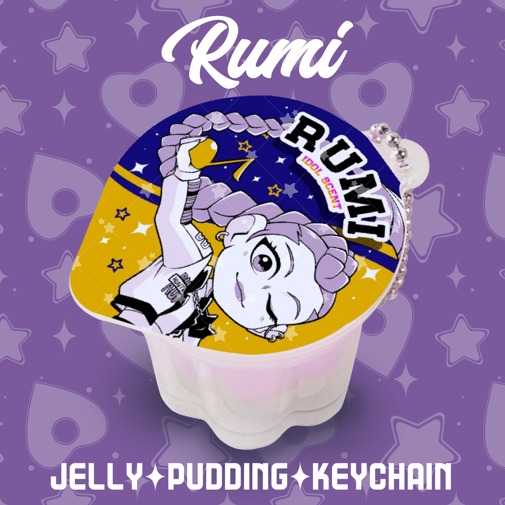 Rumi Pudding Jelly Keychain