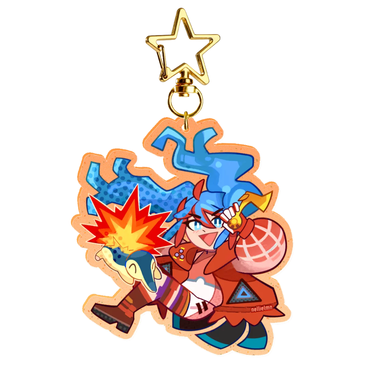 Fire Trainer Miku Keychain