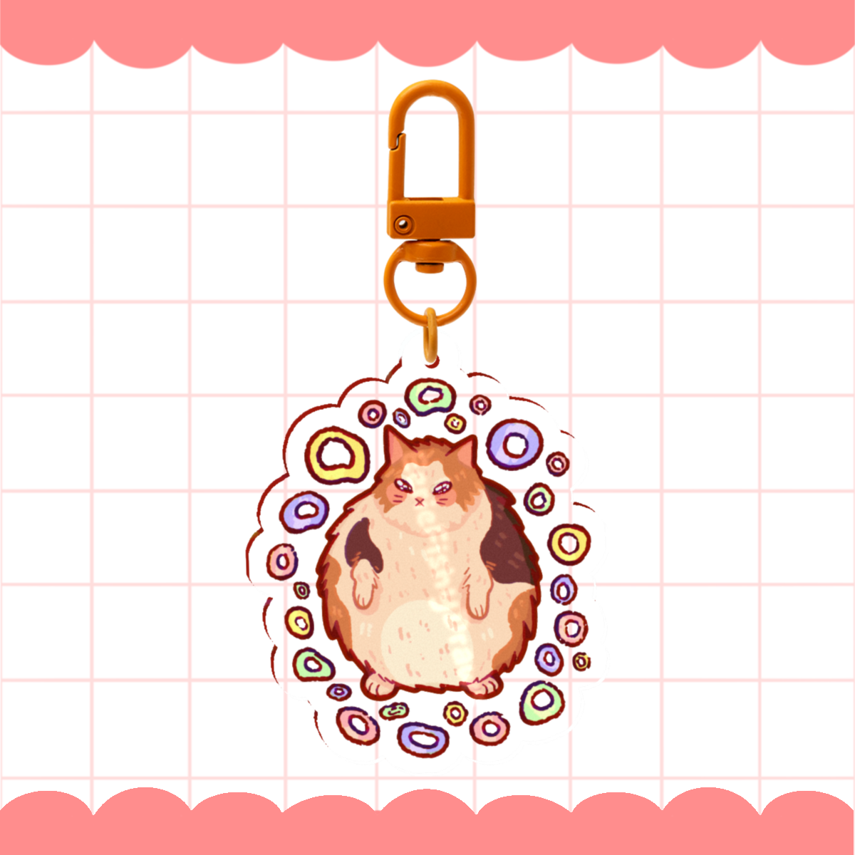 Lööps Cat Keychain