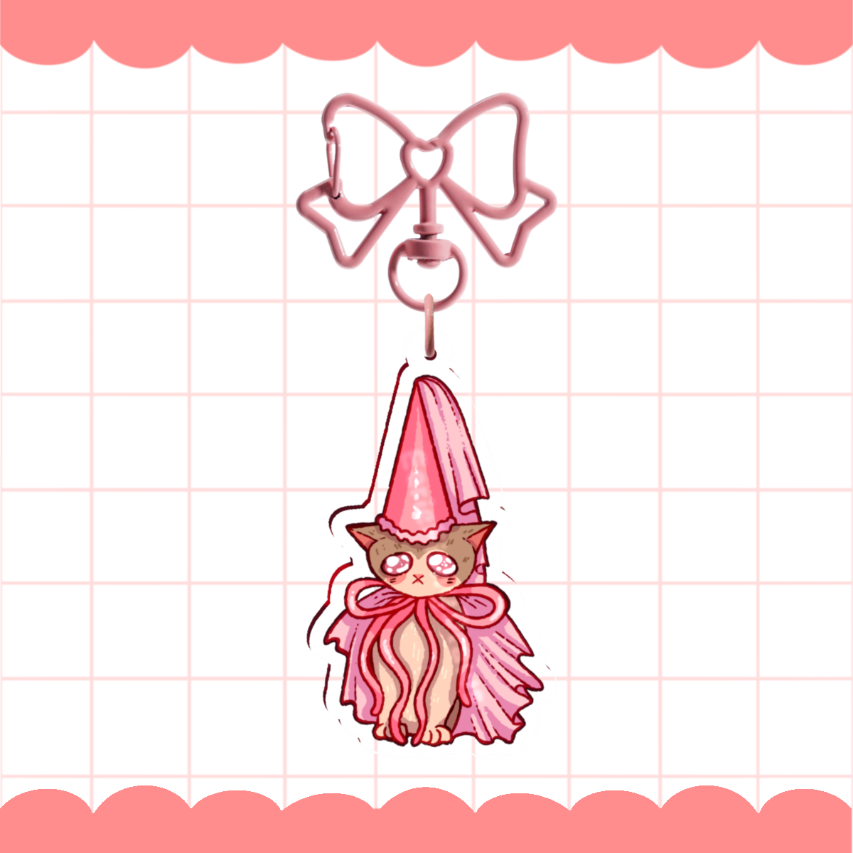 Princess Cat Keychain