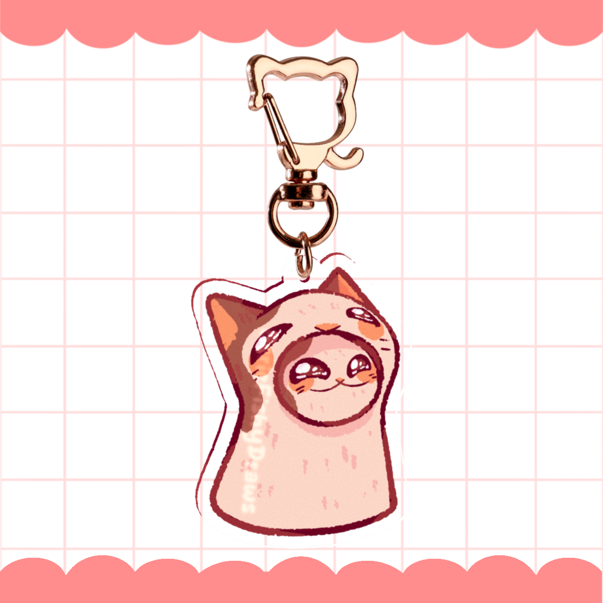 Pop Cat Keychain