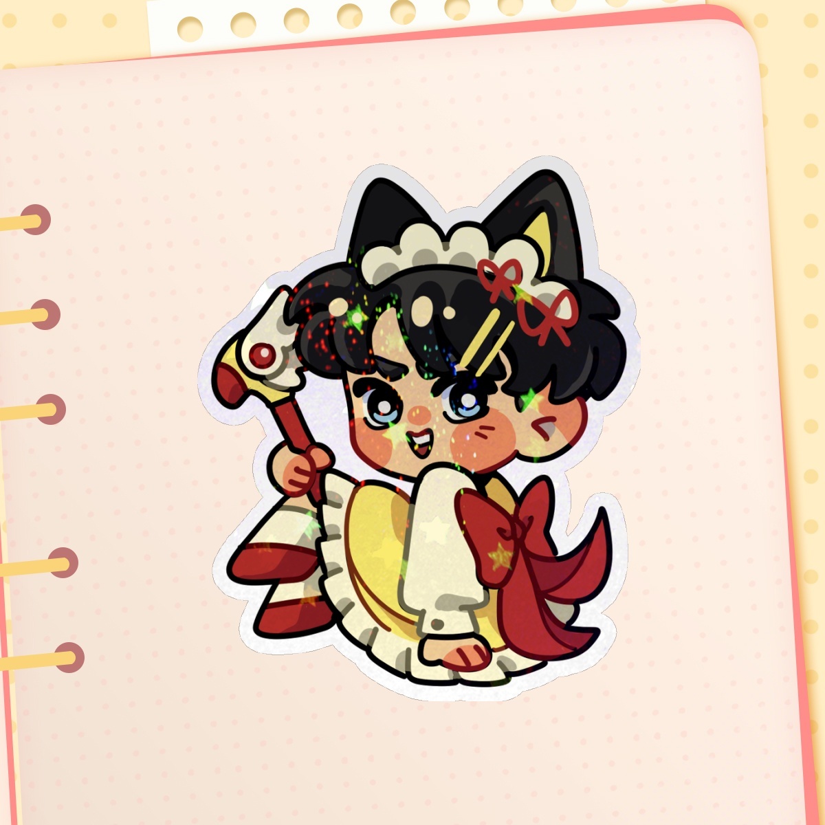 RED ROBIN magical girl Stickers