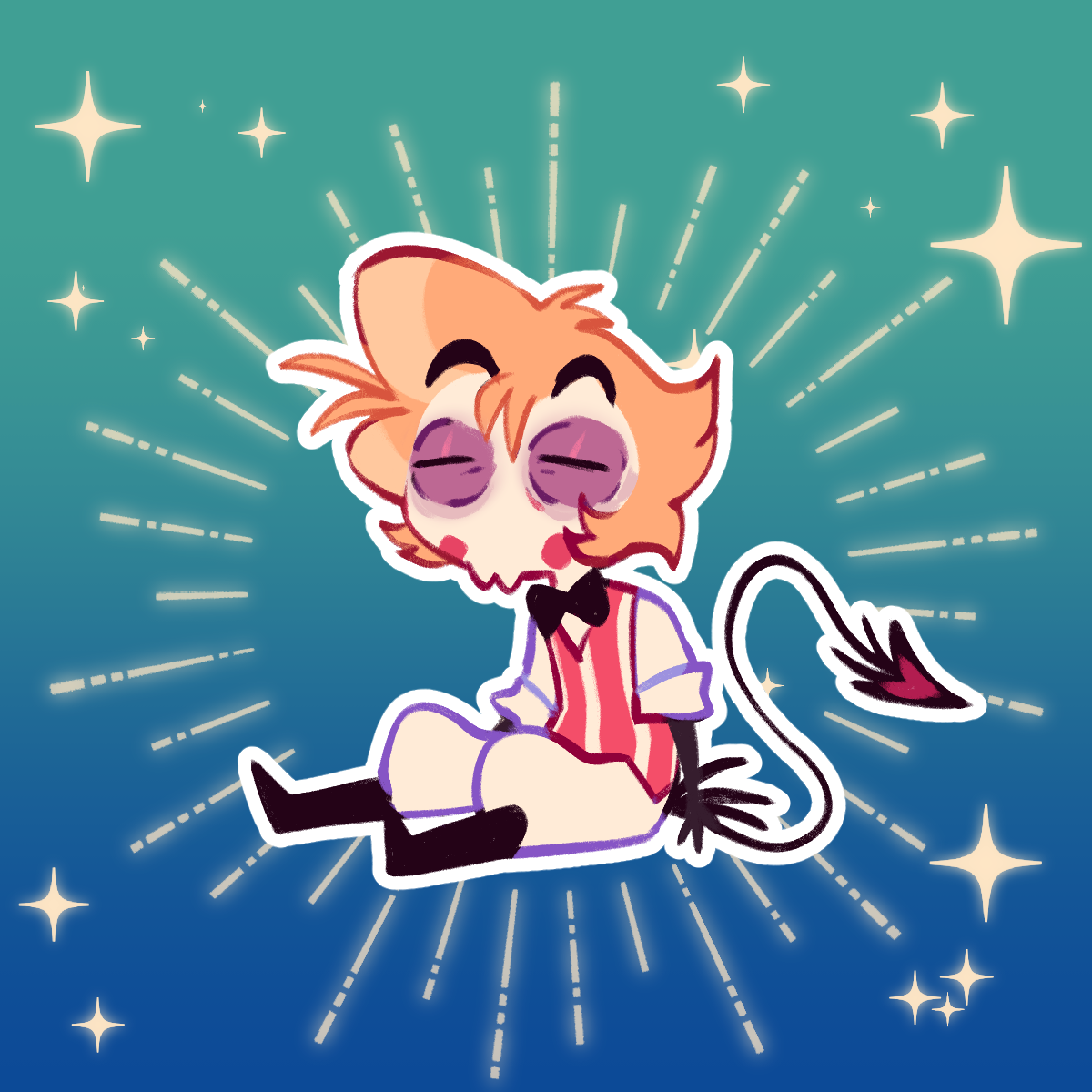 HUH || Die Cut Sticker