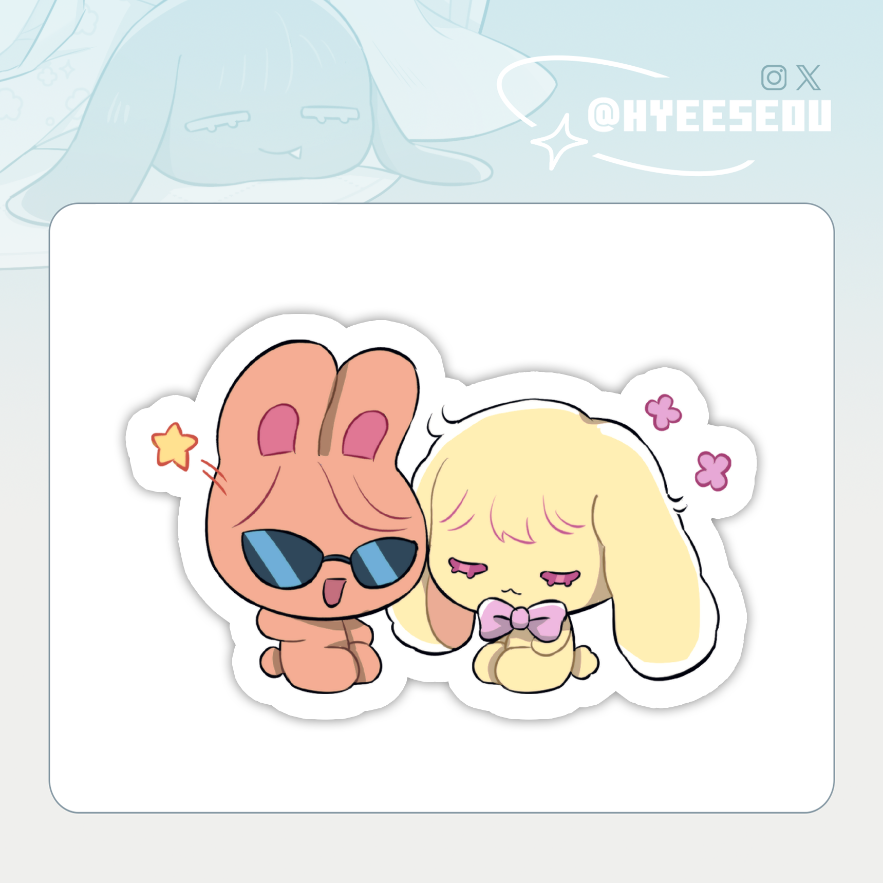 [ HyuLuka ] Bunny Sticker