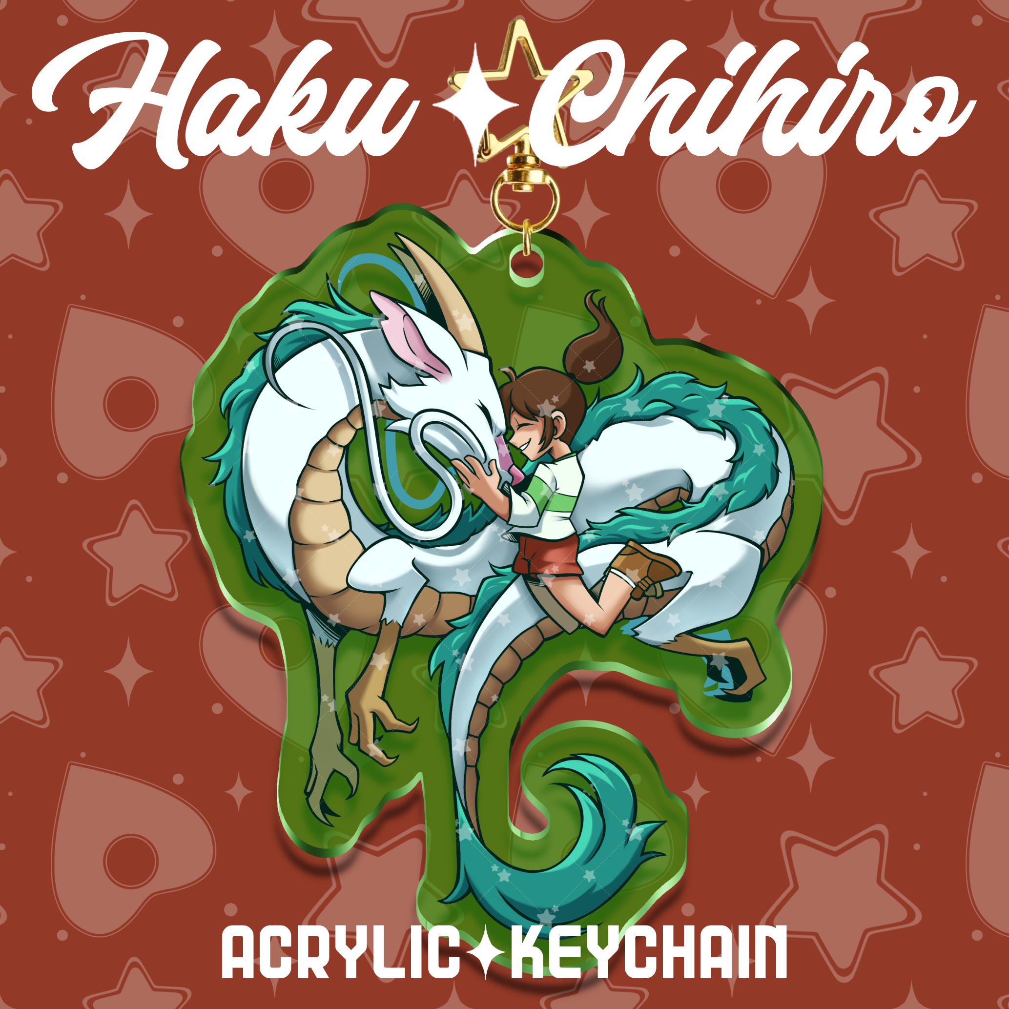 Haku and Chihiro Acrylic Keychain